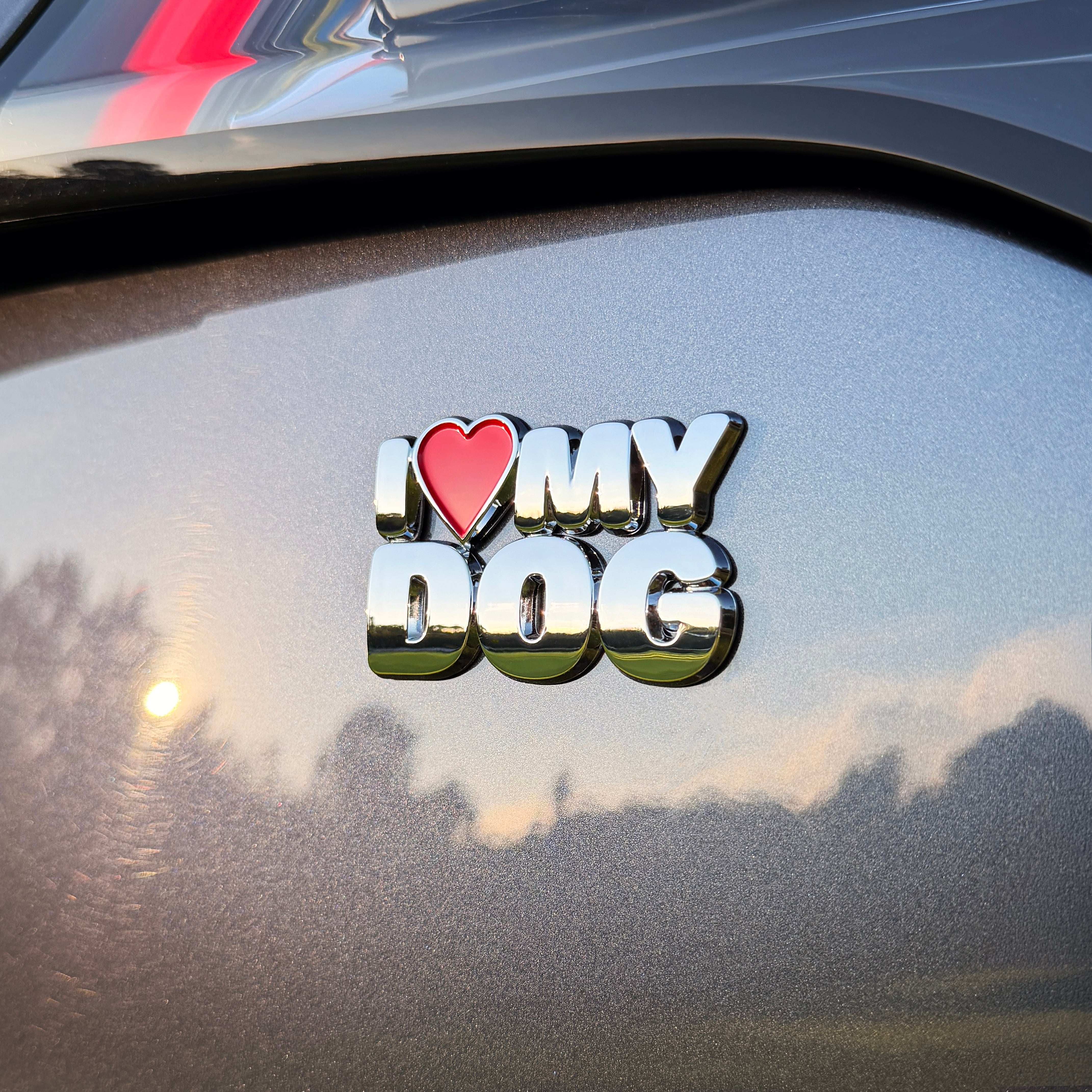 the I ♥️ MY DOG BADGE - Grateful Fred   - 