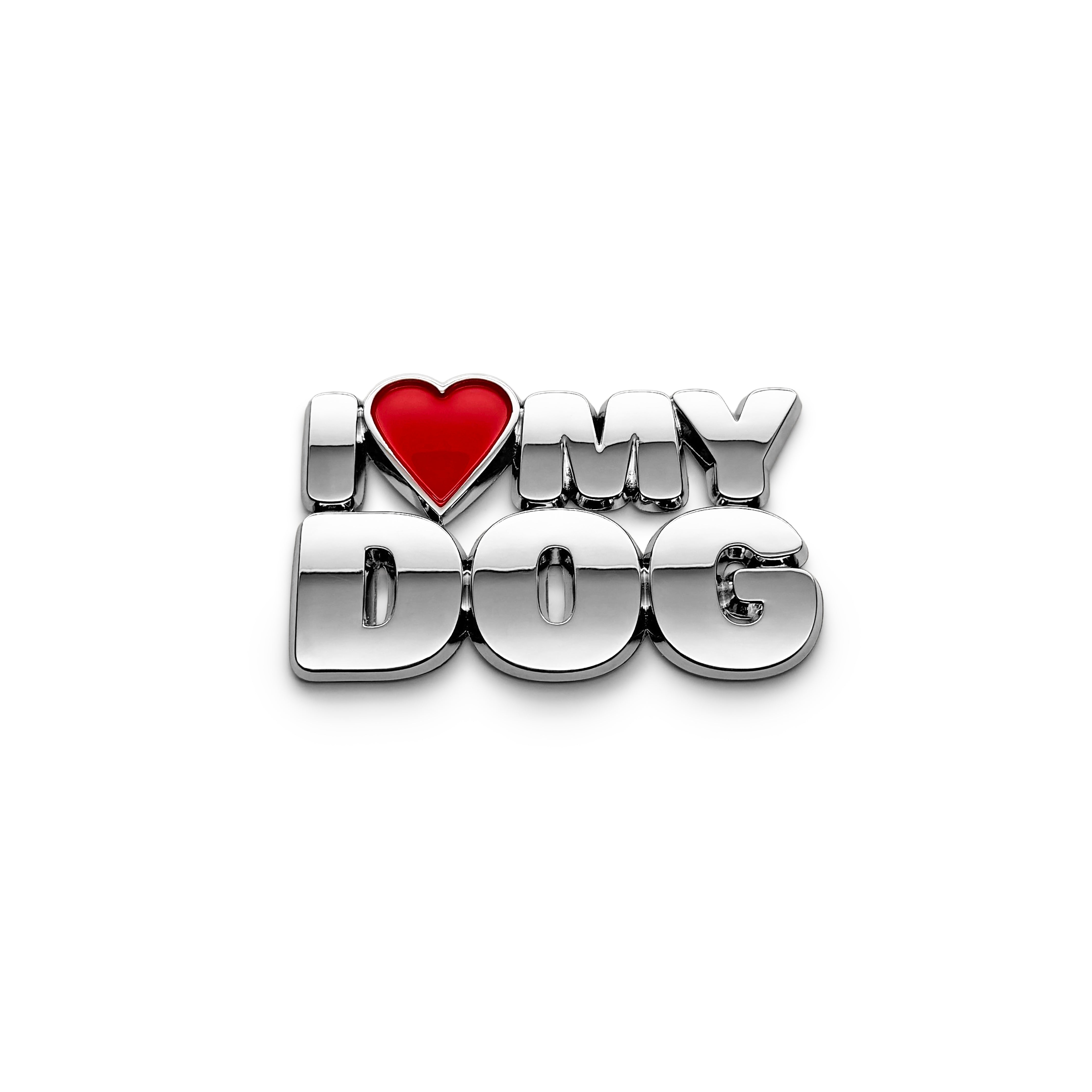 the I ♥️ MY DOG BADGE - Grateful Fred   - Badge