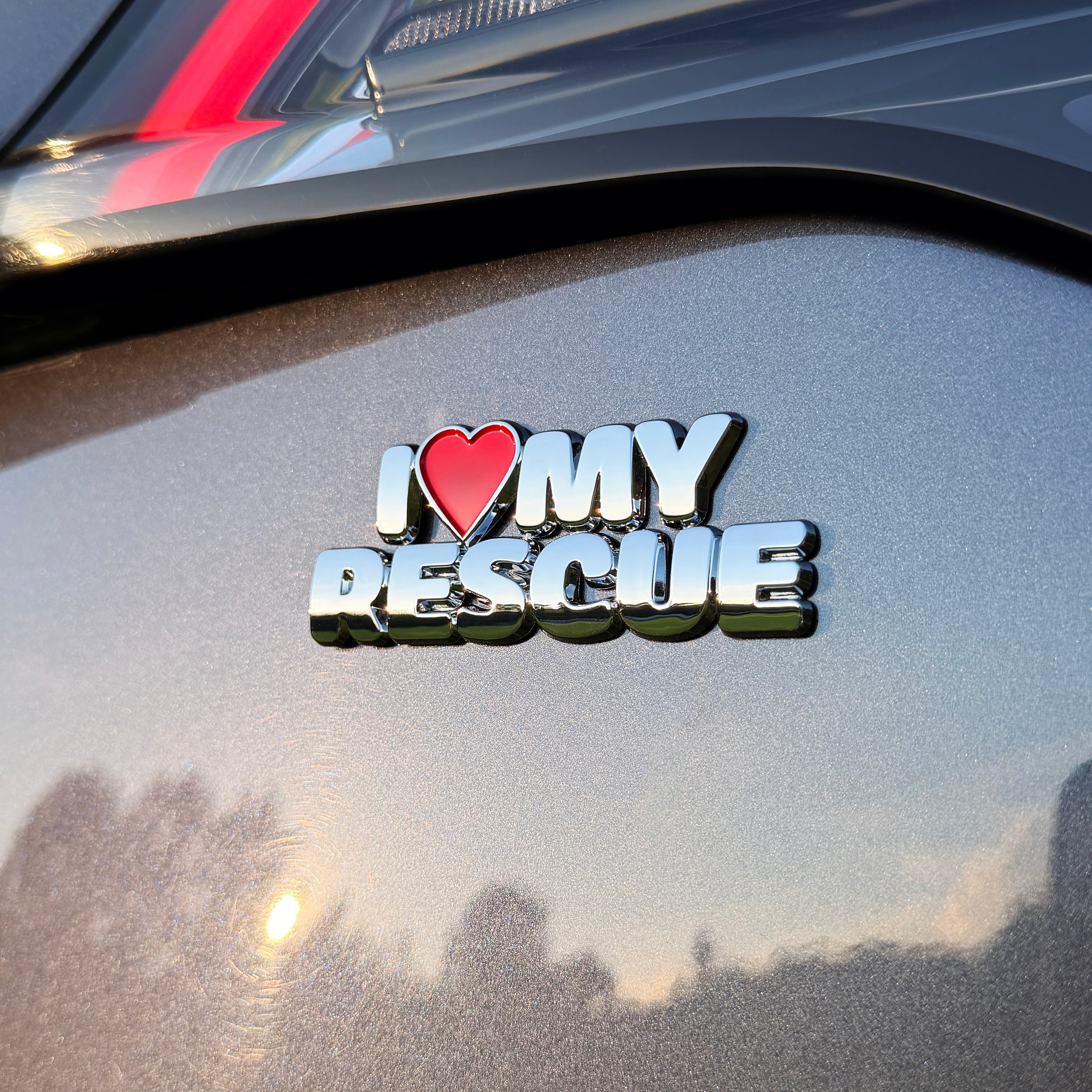 the I ♥️ MY RESCUE BADGE - Grateful Fred   - 