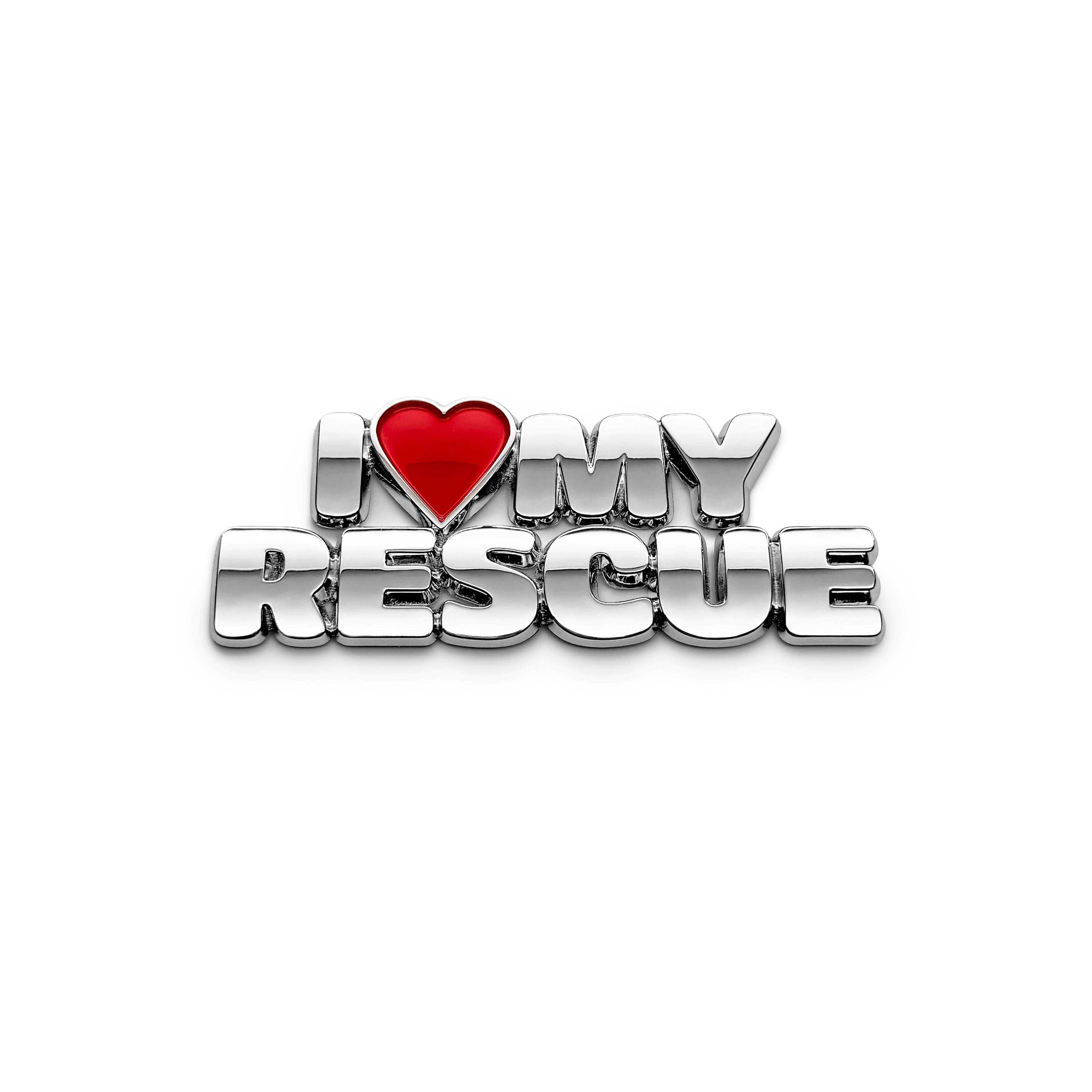 the I ♥️ MY RESCUE BADGE - Grateful Fred   - Badge