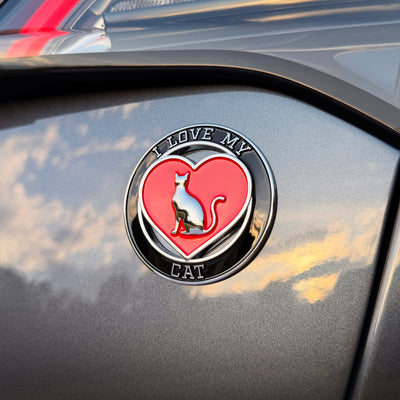 the I LOVE MY CAT BADGE