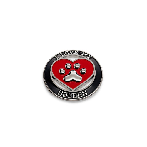 the I LOVE MY GOLDEN BADGE