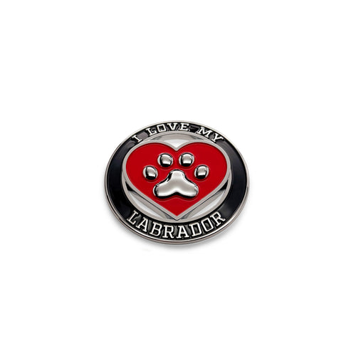 the I LOVE MY LABRADOR BADGE
