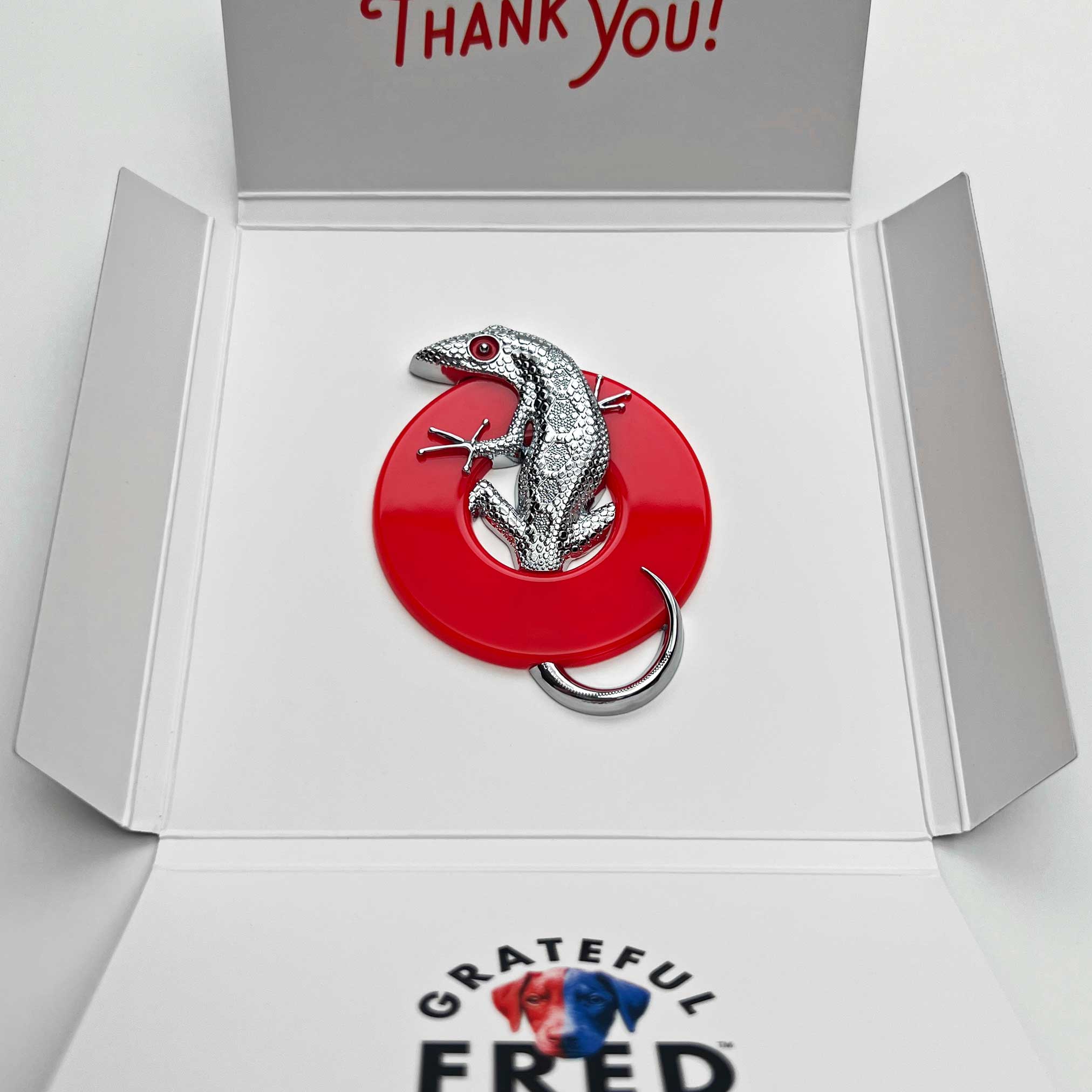 the LIZARD DONUT BADGE - Grateful Fred   - Badge