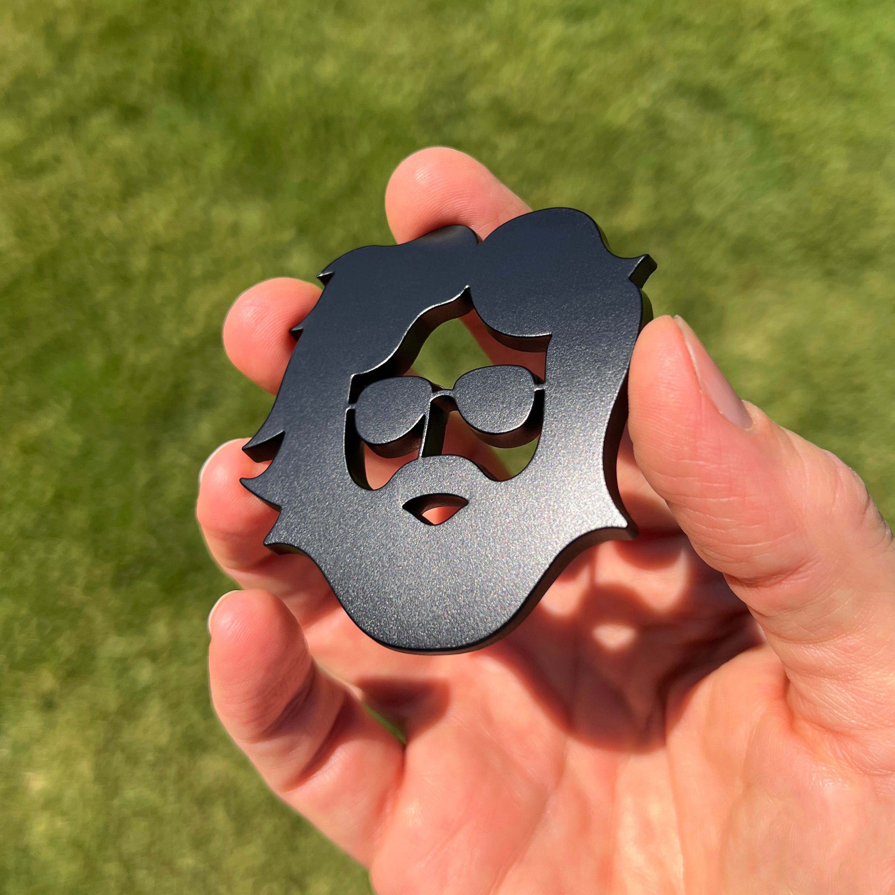 the JERRY FACE BADGE - Grateful Fred   - Badge