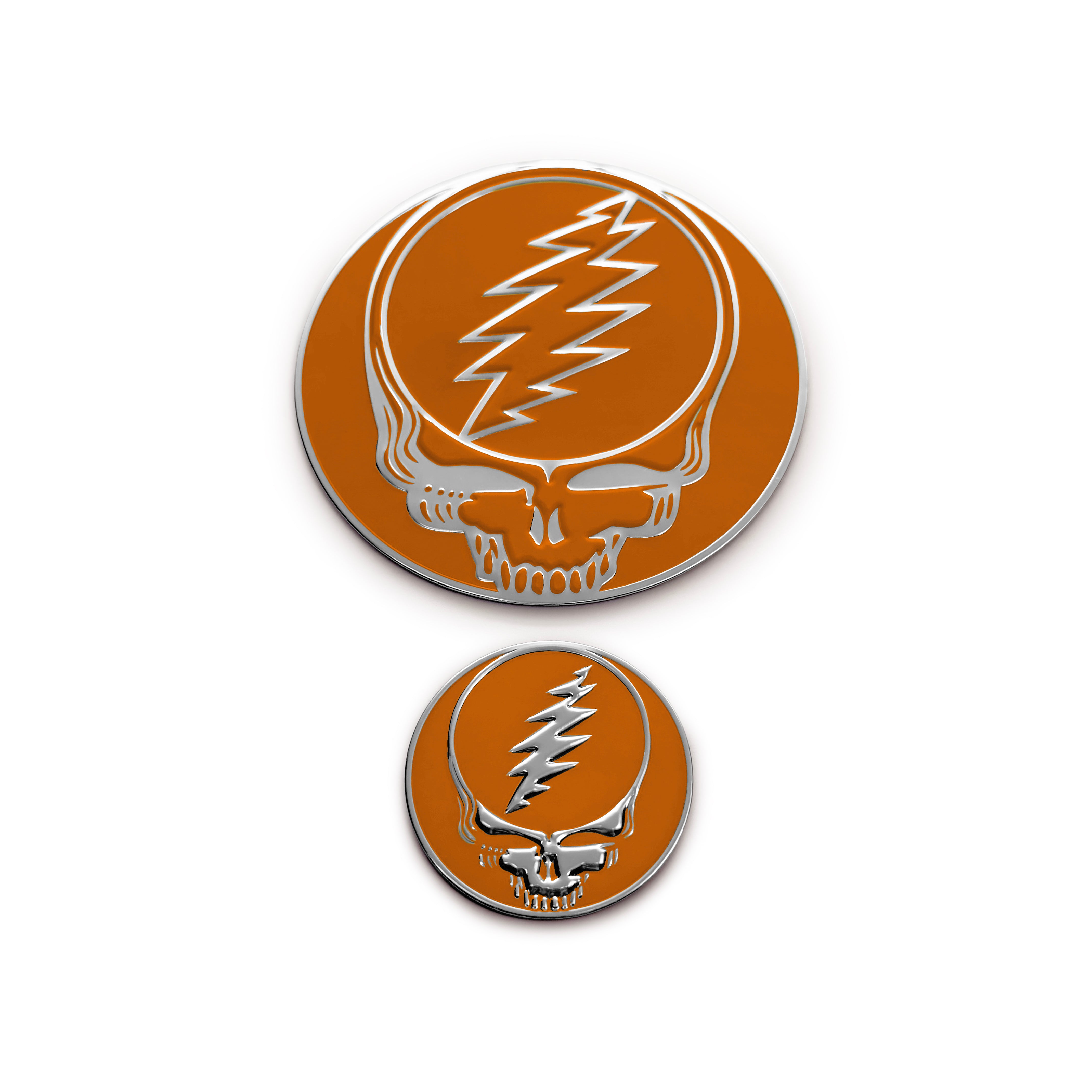 the COLOR STEALIE METAL STICKER - 2 PACK - Grateful Fred   - 