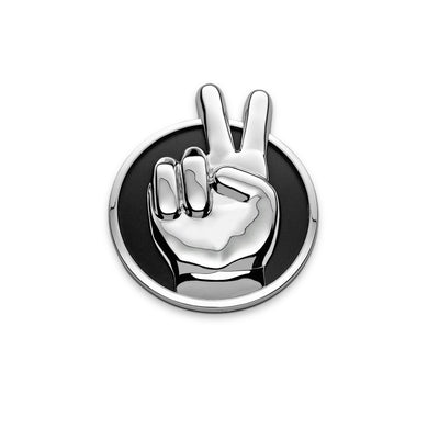 the PEACE FINGERS BADGE - Grateful Fred   - 