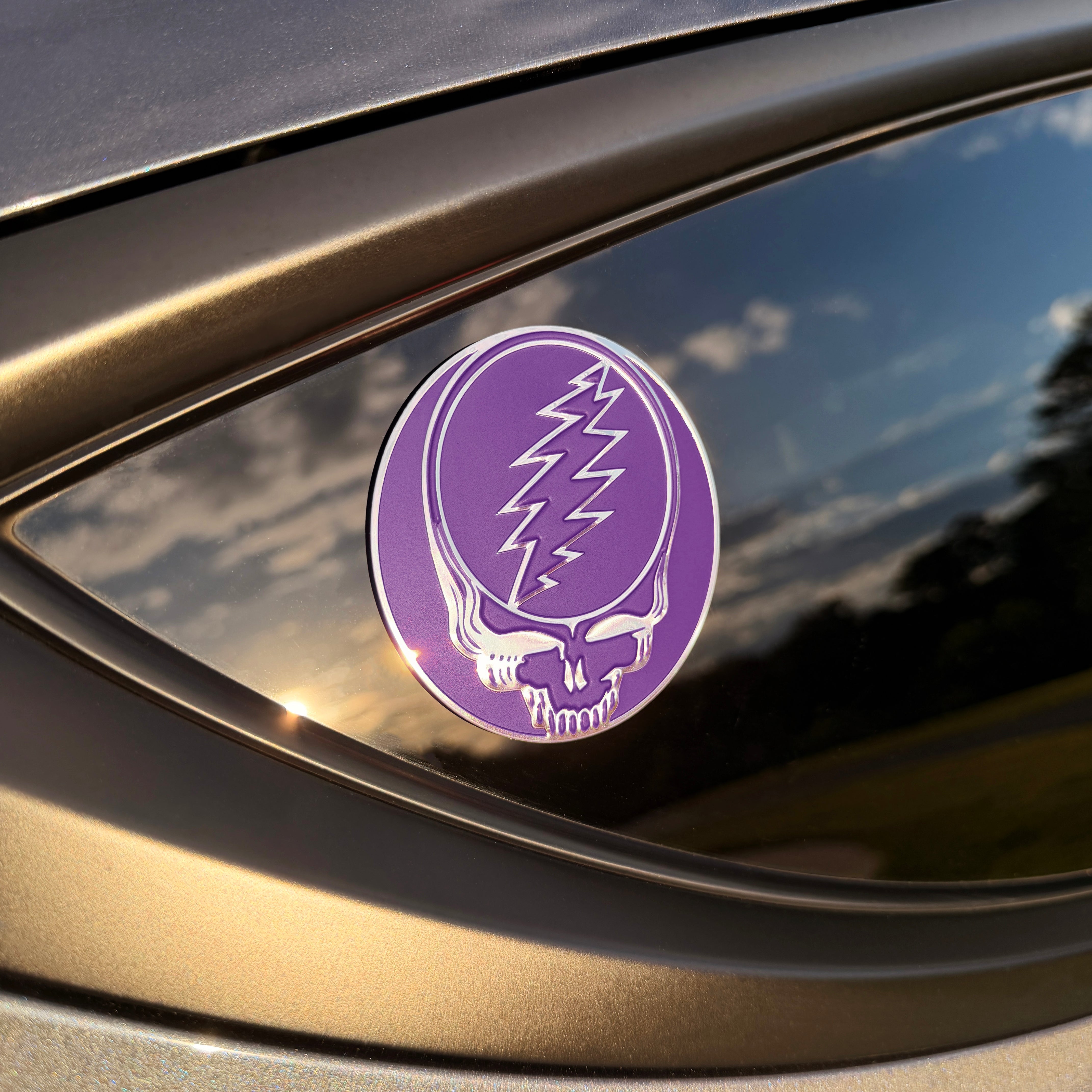 the COLOR STEALIE METAL STICKER - 2 PACK - Grateful Fred   - 