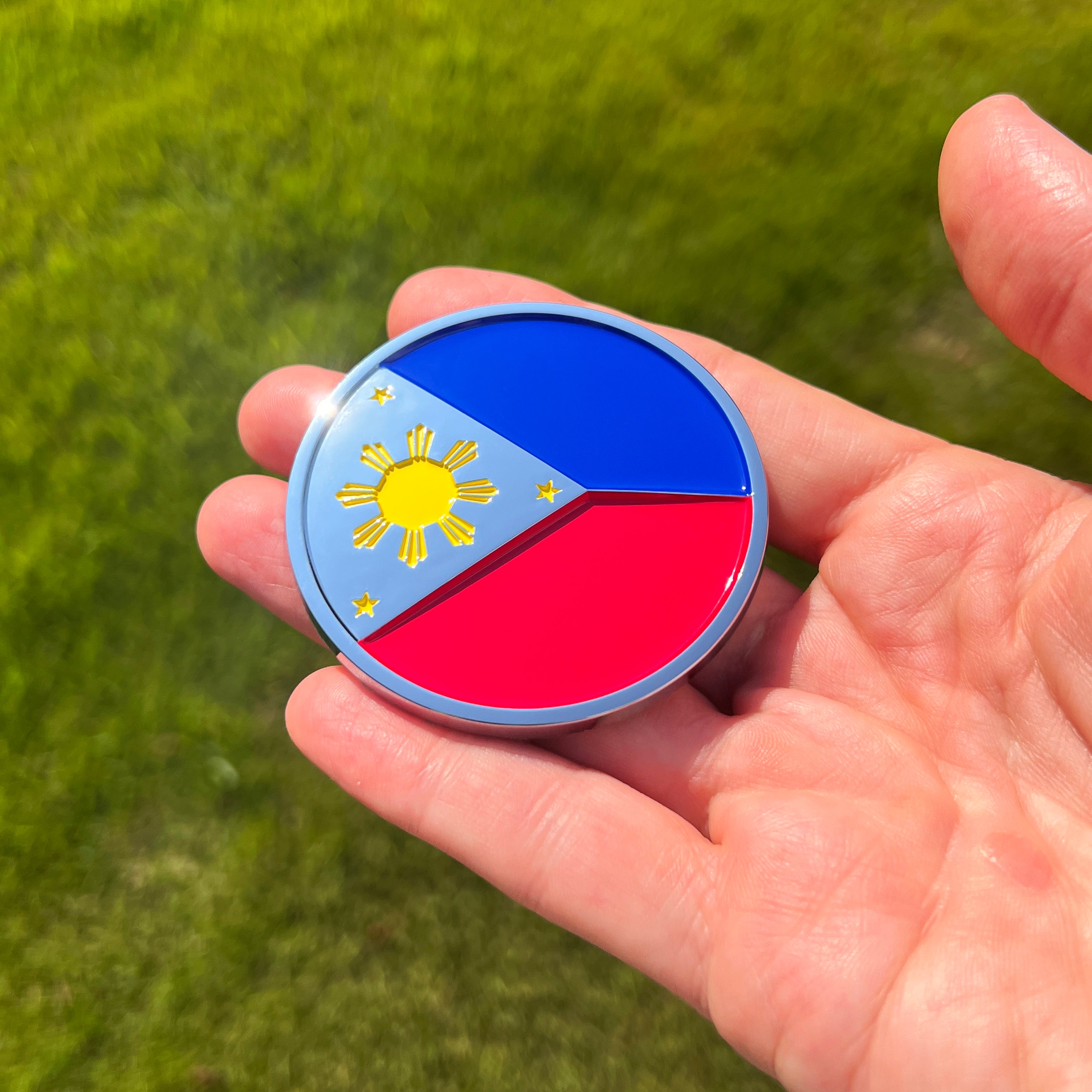 the FILIPINO FLAG BADGE - Grateful Fred   - 