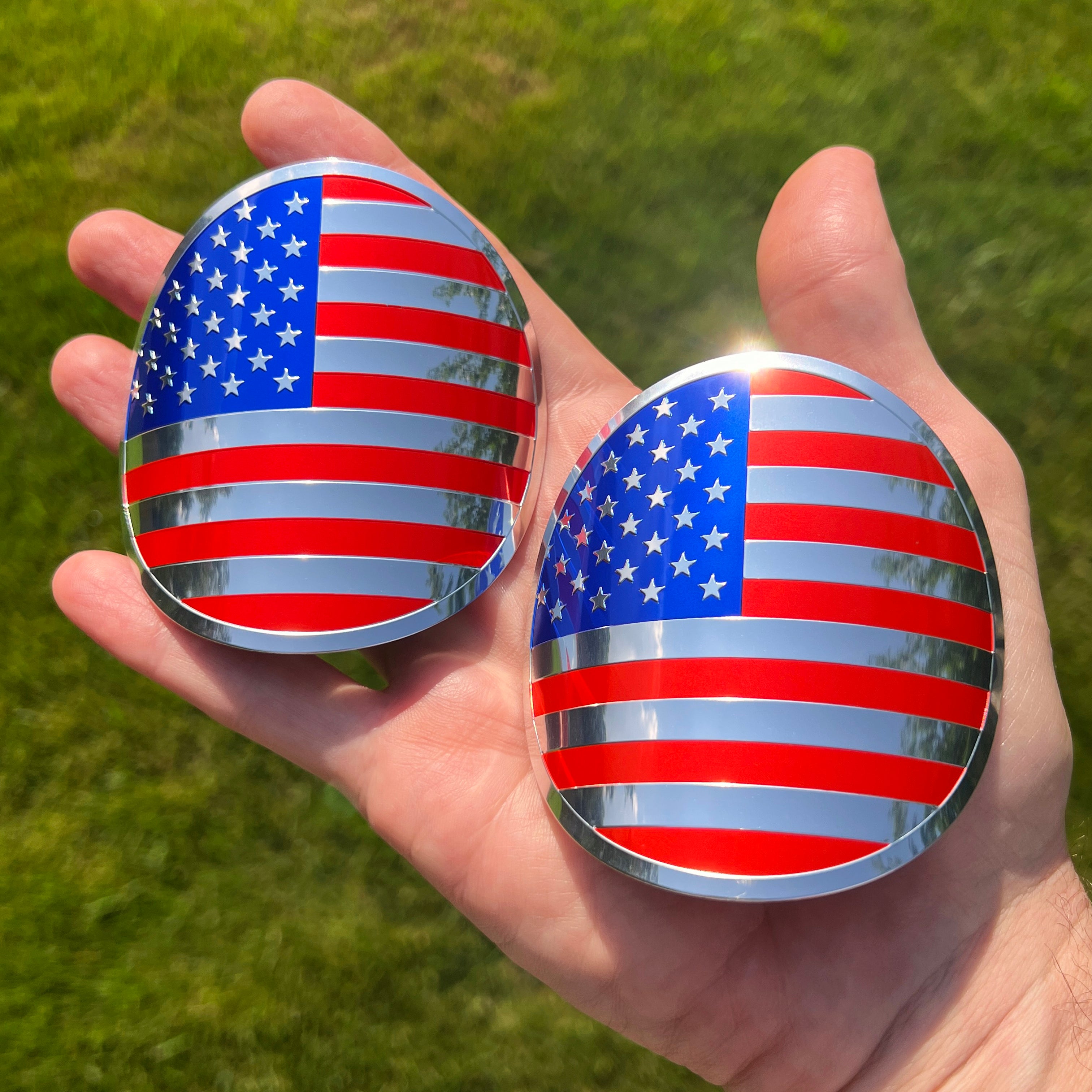 the USA BOTTLE BADGE - 2 PACK - Grateful Fred   - 