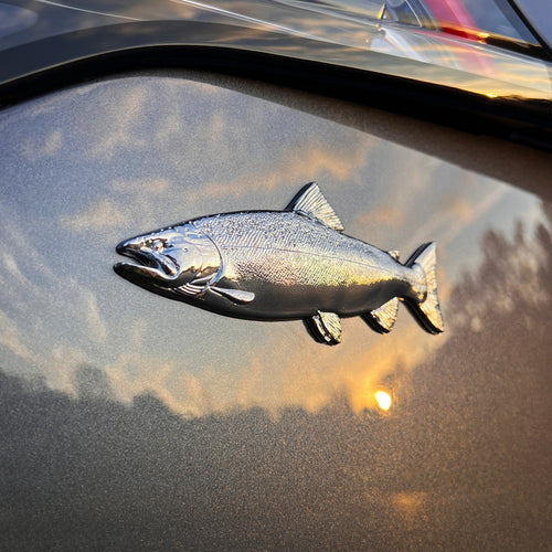 the SALMON BADGE - Grateful Fred   - Badge