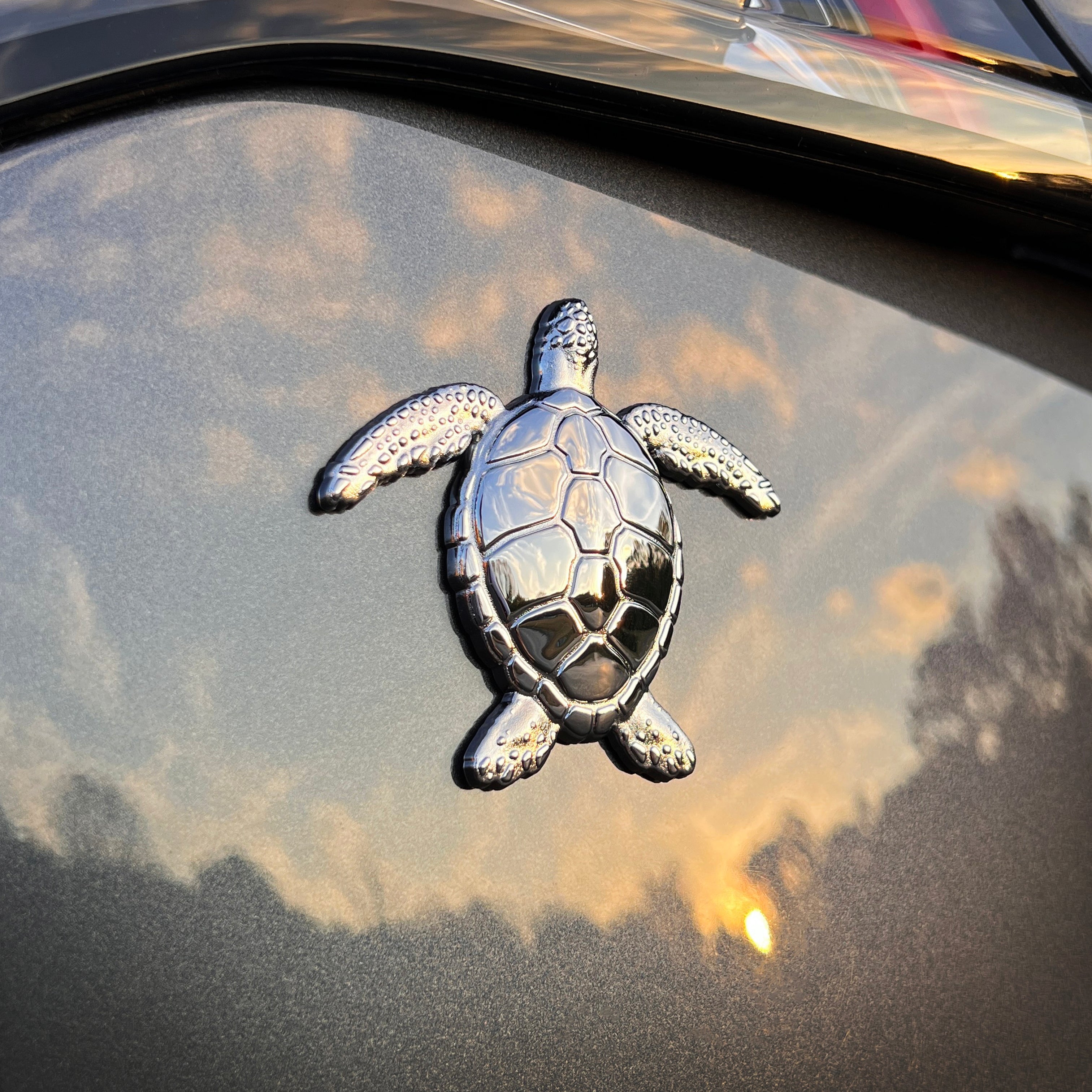 Wildwood Crest New Jersey Turtle Decal Sticker - 4 Inch Round Vinyl For Car, Laptop, Tumbler