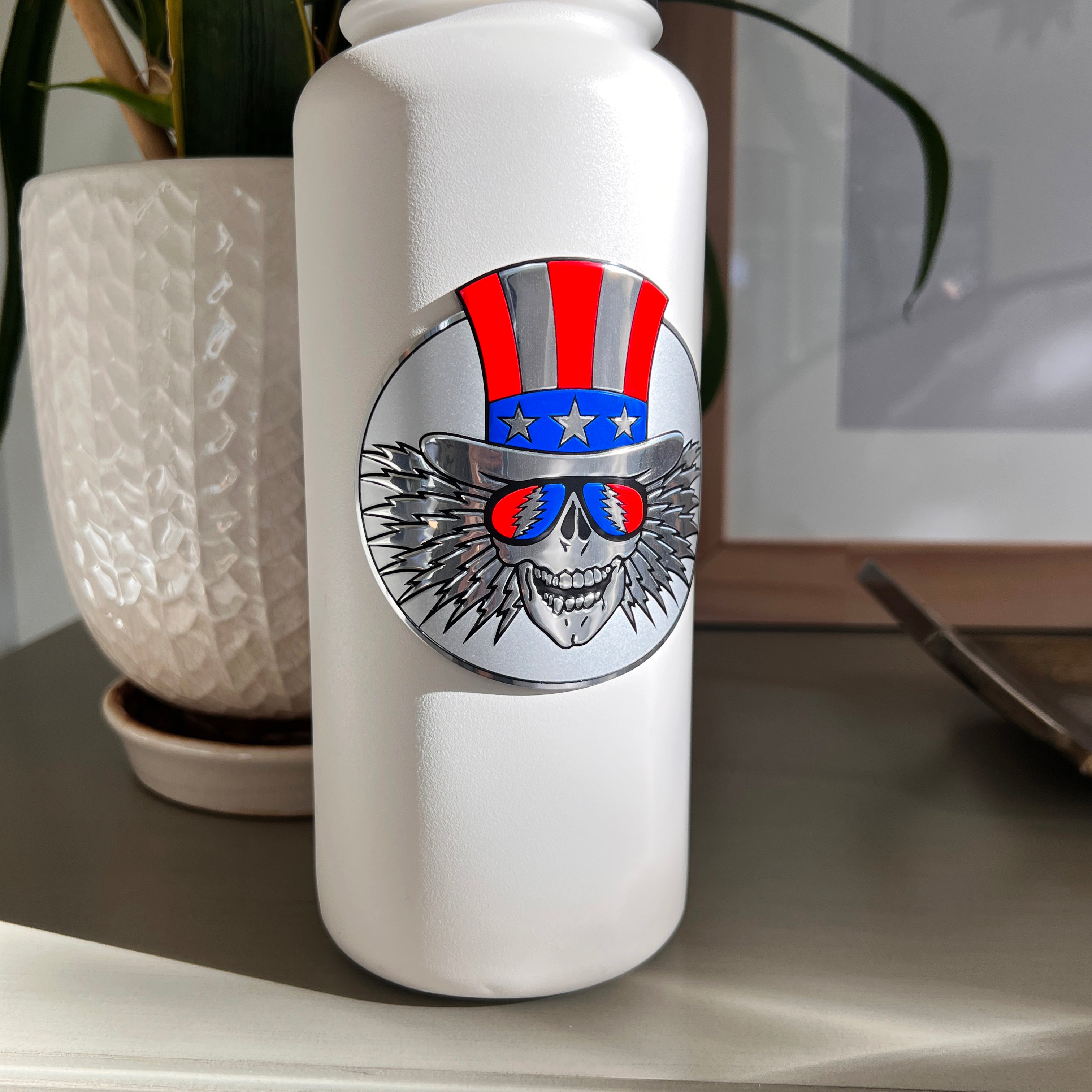 the CYCLE SAM BOTTLE BADGE - 2 PACK - Grateful Fred   - Bottle Badges