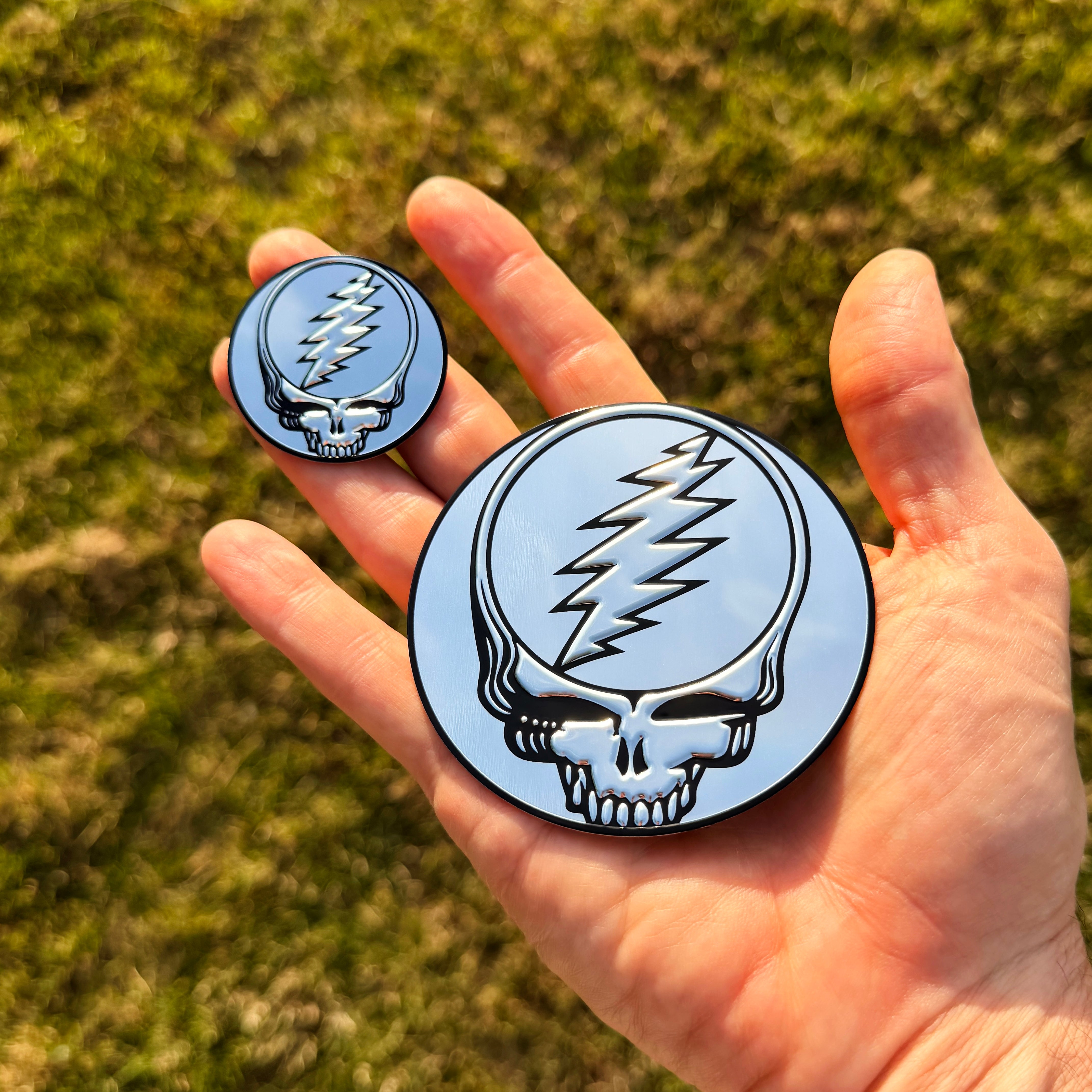the STEALIE 2.0 METAL STICKER - Grateful Fred   - 