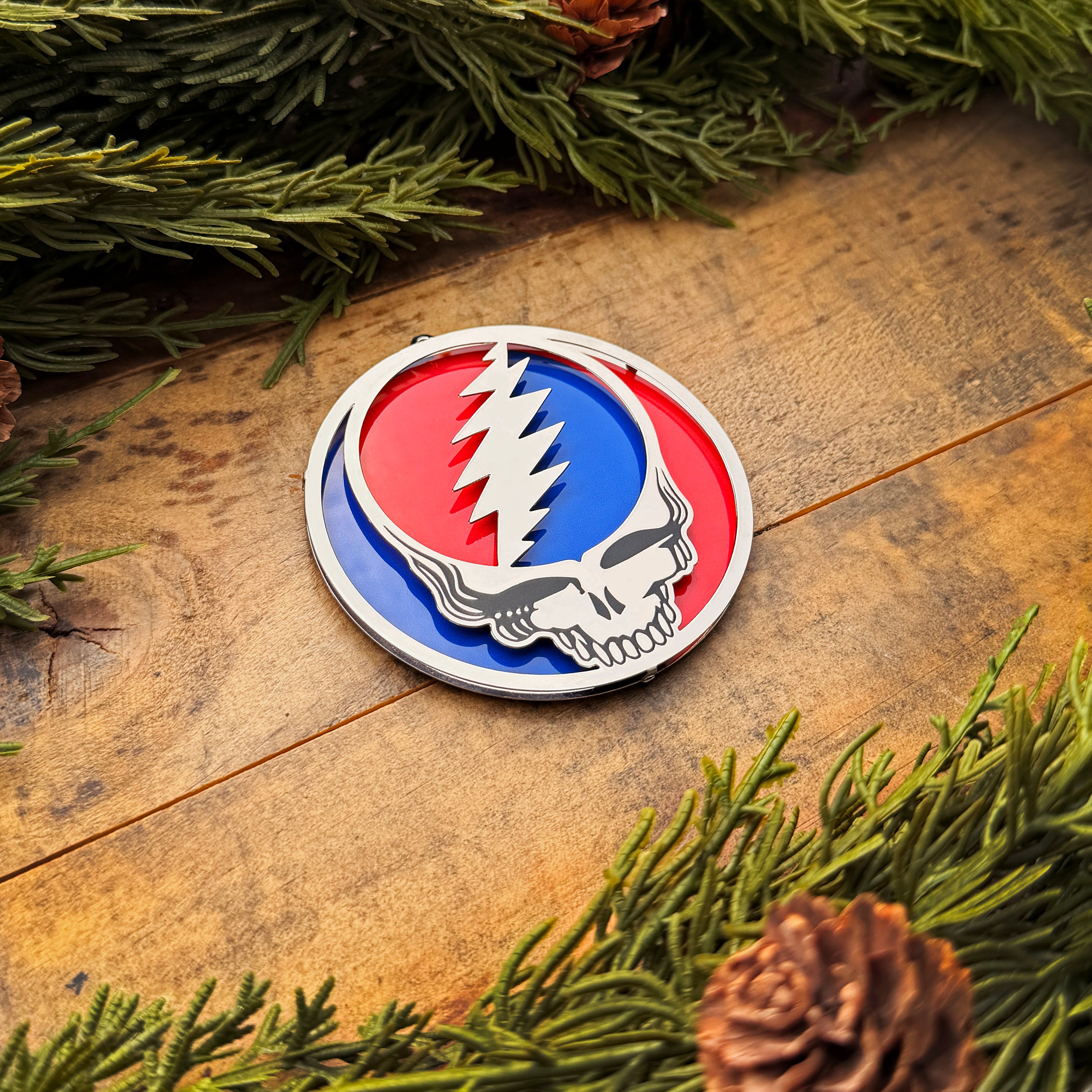 the LAYERED STEALIE ORNAMENT - Grateful Fred   - Ornament