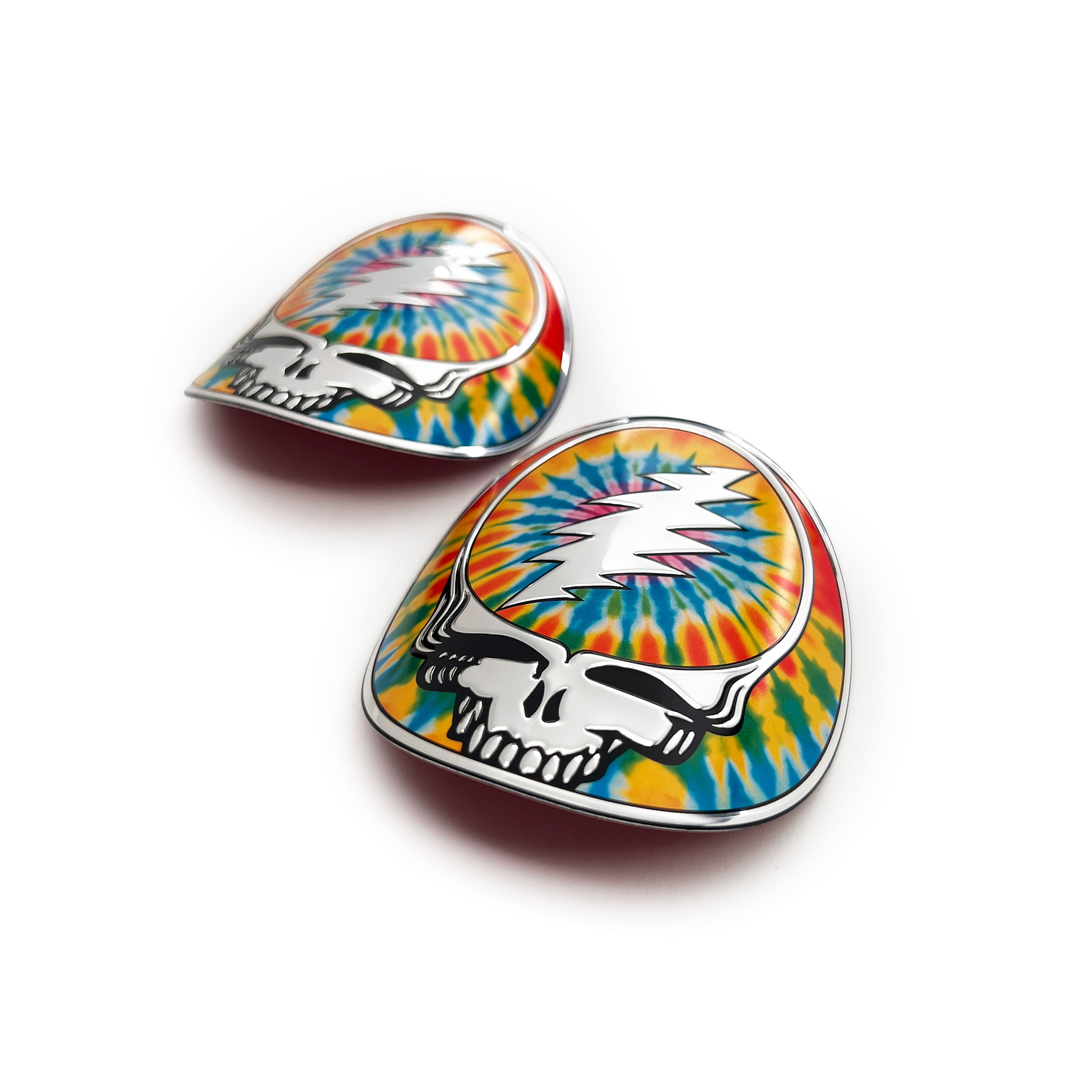 the TIE DYE STEALIE BOTTLE BADGE - 2 PACK