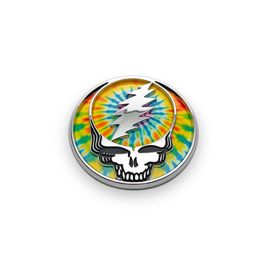 the TIE DYE STEALIE BADGE - Grateful Fred   - Badge