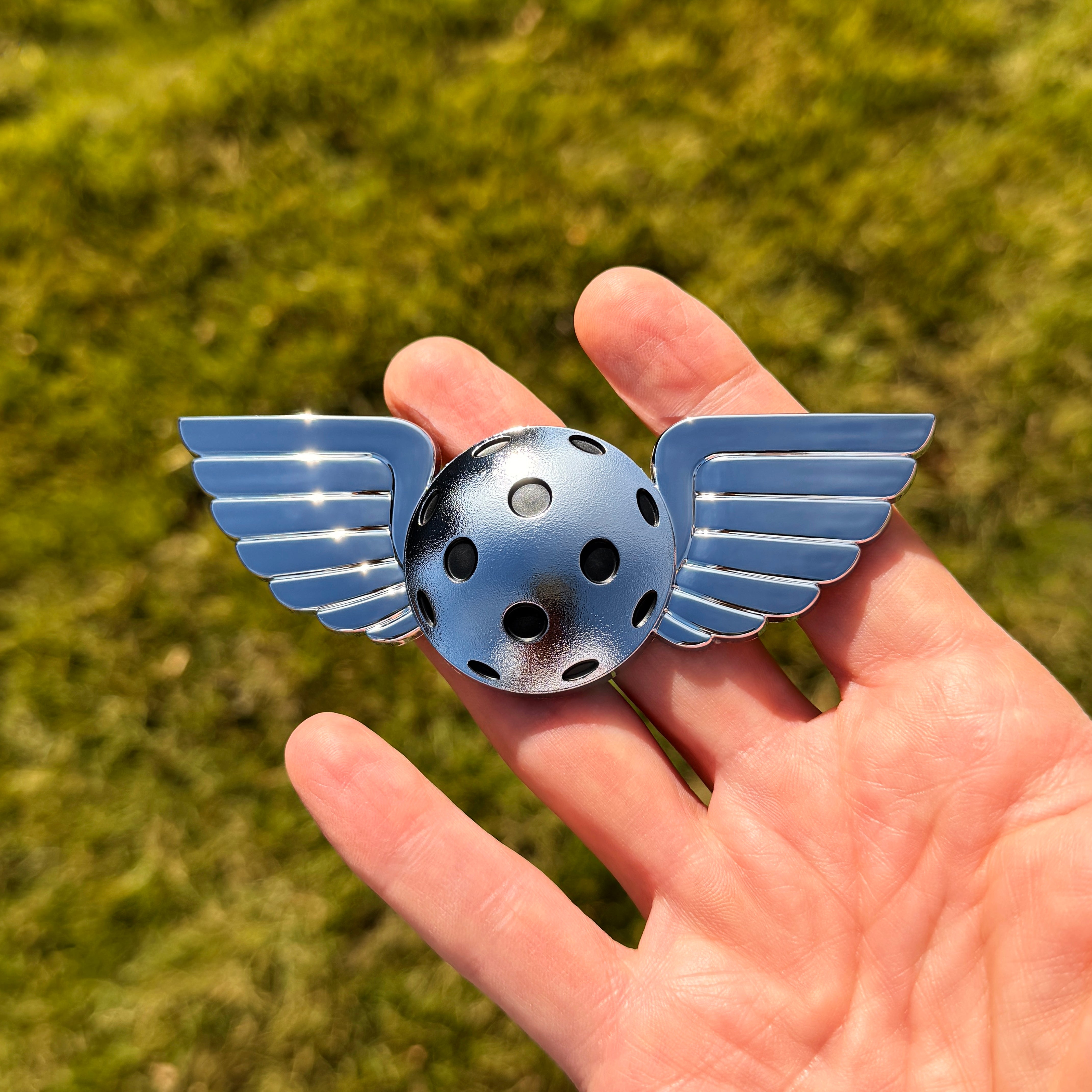 the WINGED PICKLEBALL BADGE - Grateful Fred   - Badge