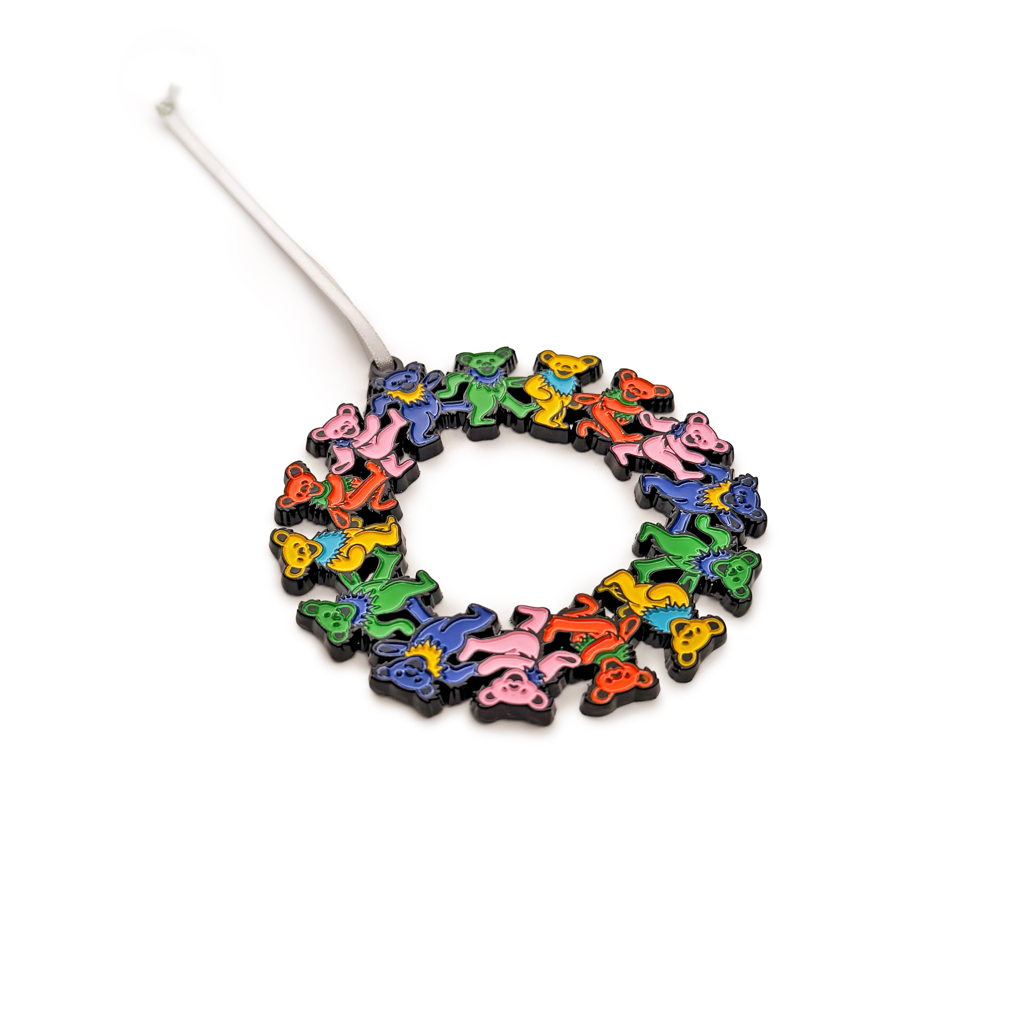 the WREATH OF BEARS ENAMEL ORNAMENT