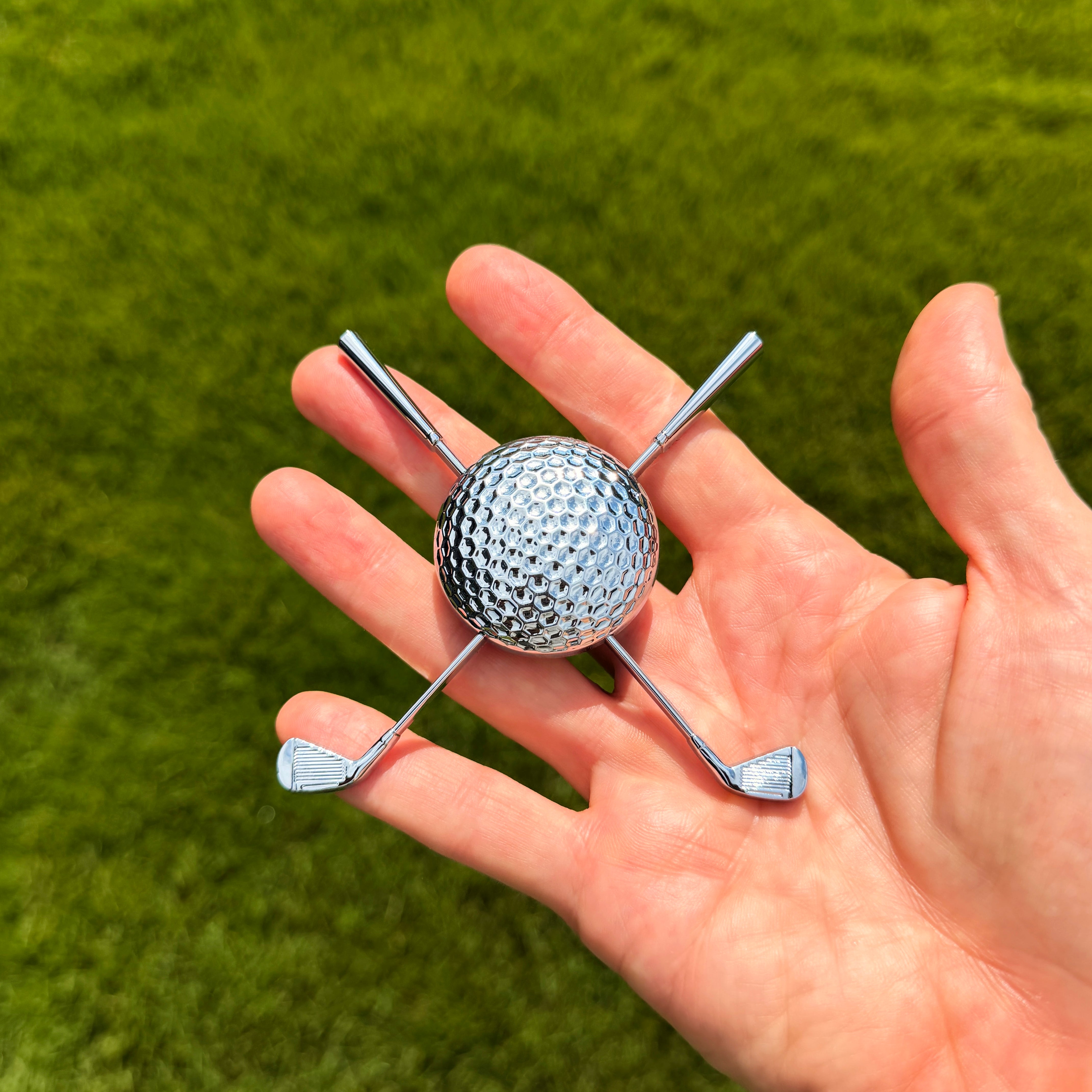 the GOLF BALL BADGE - Grateful Fred   - 