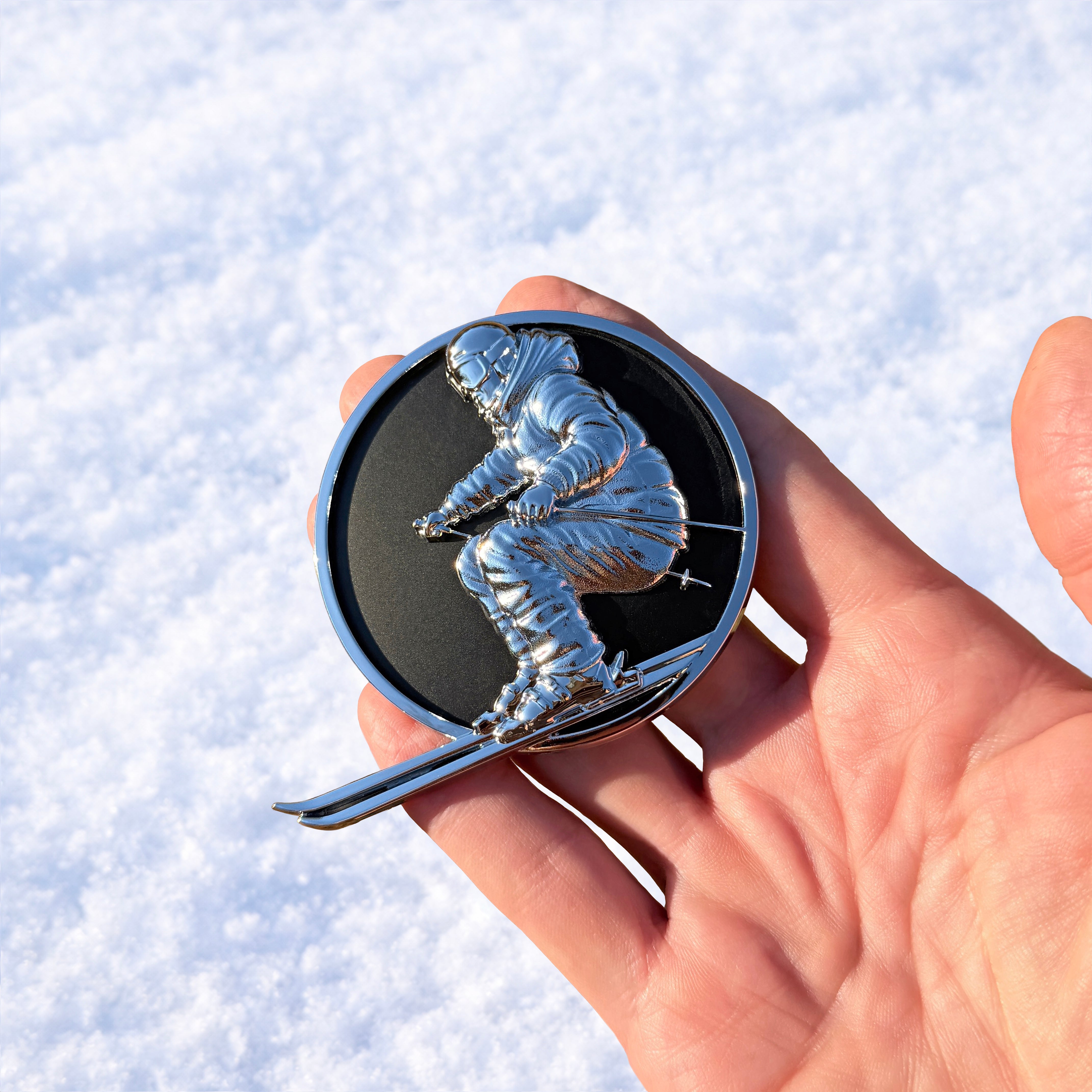 the SKIER BADGE - Grateful Fred   - Badge