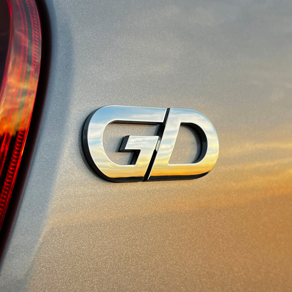 Gd 3 Sticker the GD CAPSULE Chrome Car Badge | Grateful Fred