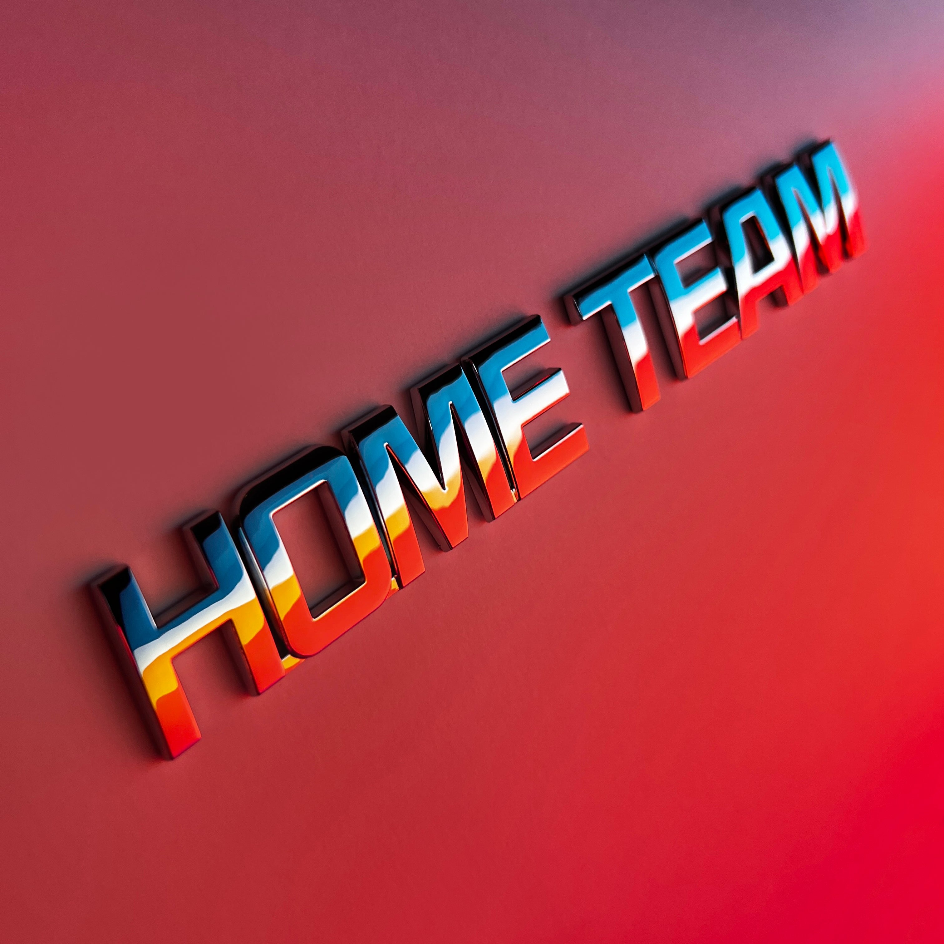 the HOME TEAM BADGE - Grateful Fred   - Vehicle Emblems & Hood Ornaments
