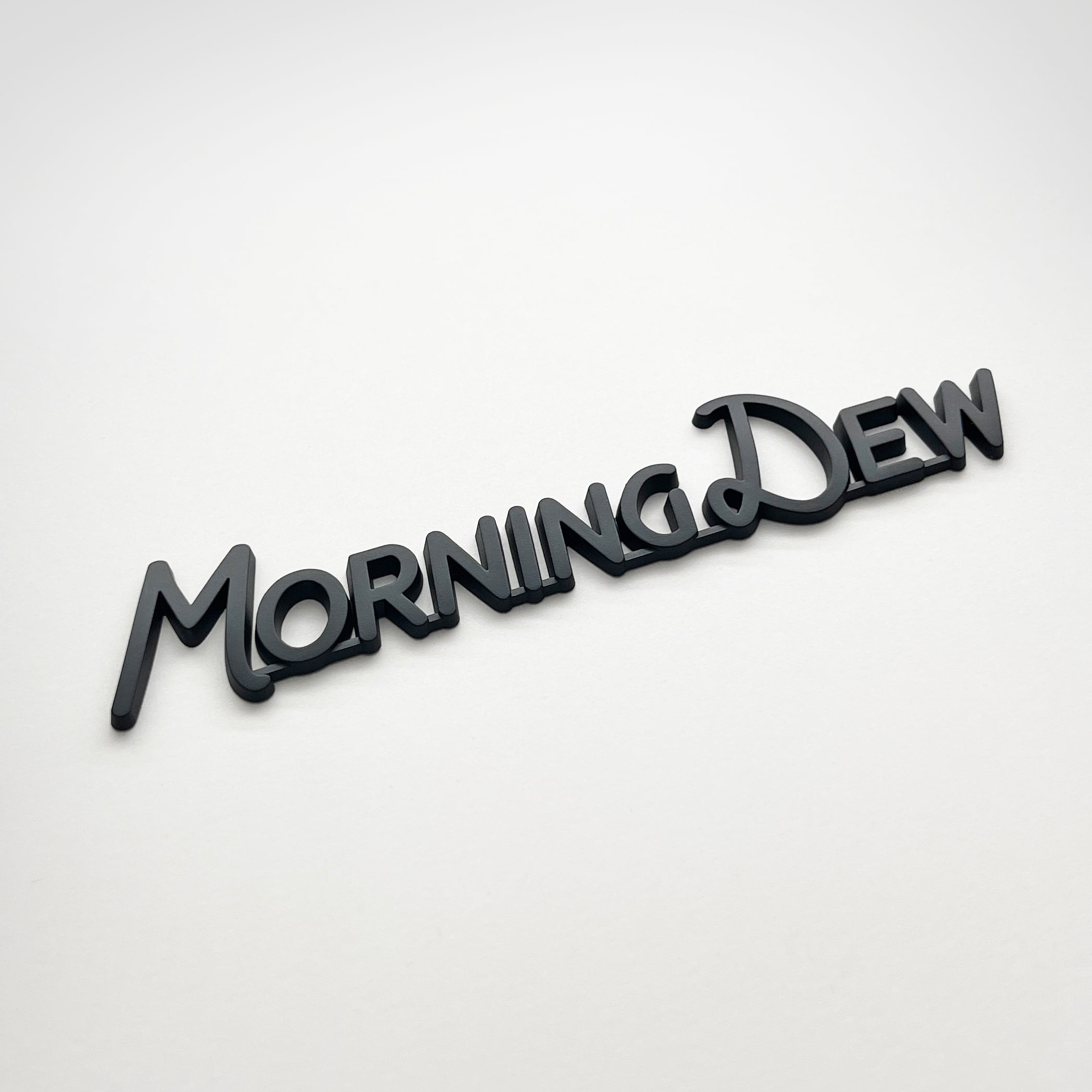 the MORNING DEW BADGE - Grateful Fred   - Vehicle Emblems & Hood Ornaments