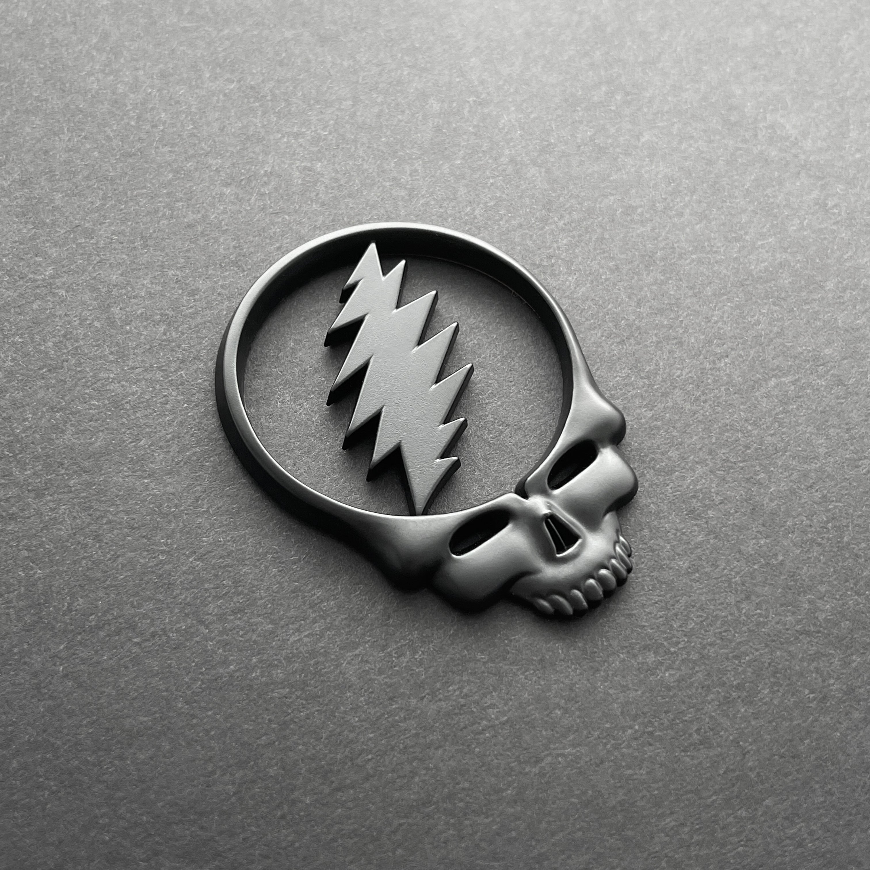 the STEAL YOUR FACE BADGE - Grateful Fred   - Vehicle Emblems & Hood Ornaments