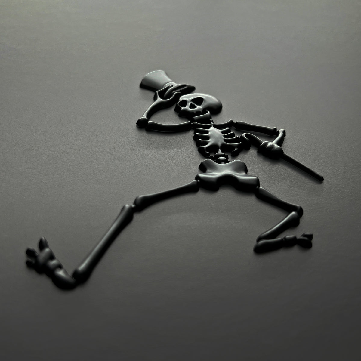 the DANCING SKELETON OEM Car Badge | Grateful Fred