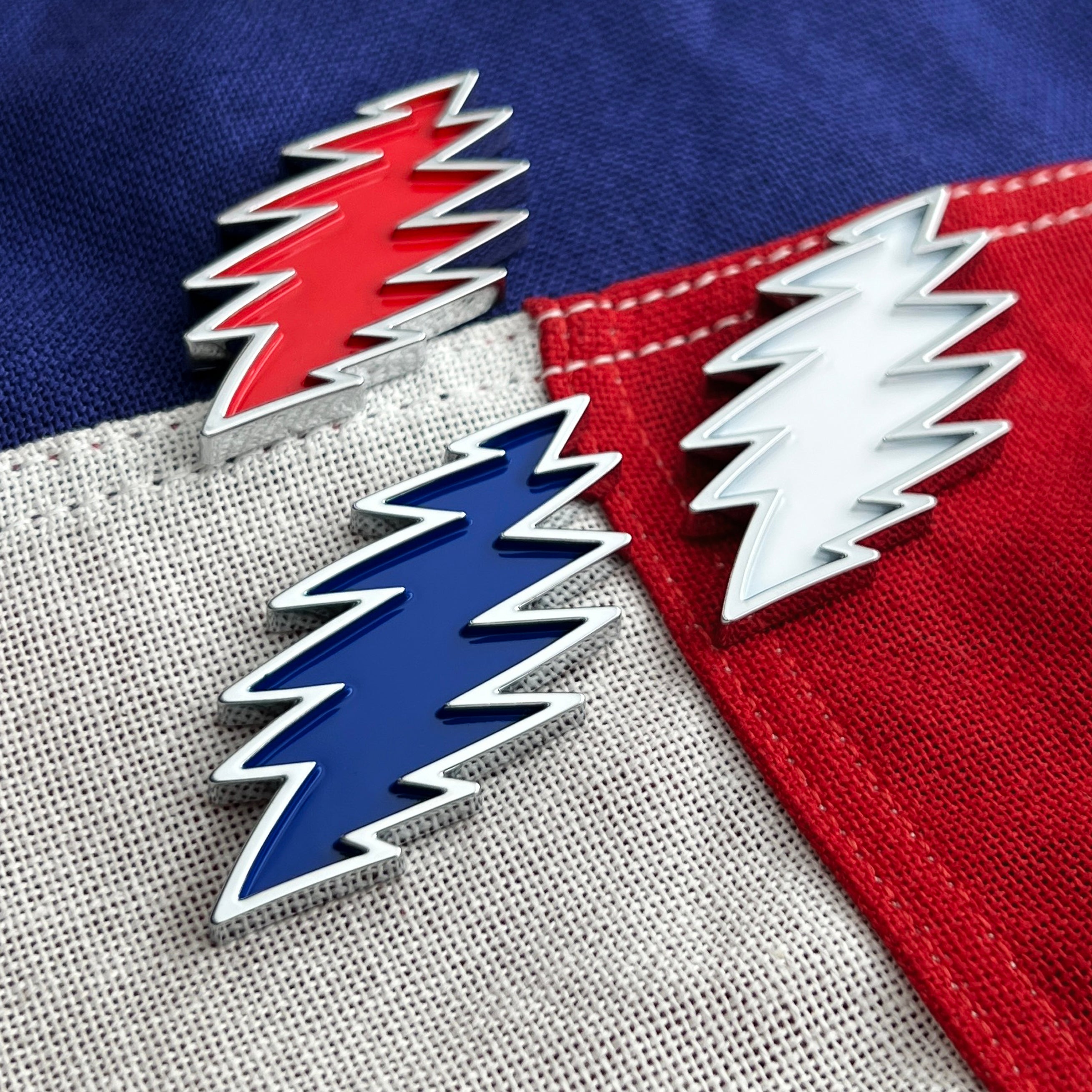 the RED, WHITE, & BLUE BOLT BUNDLE - Grateful Fred   - 