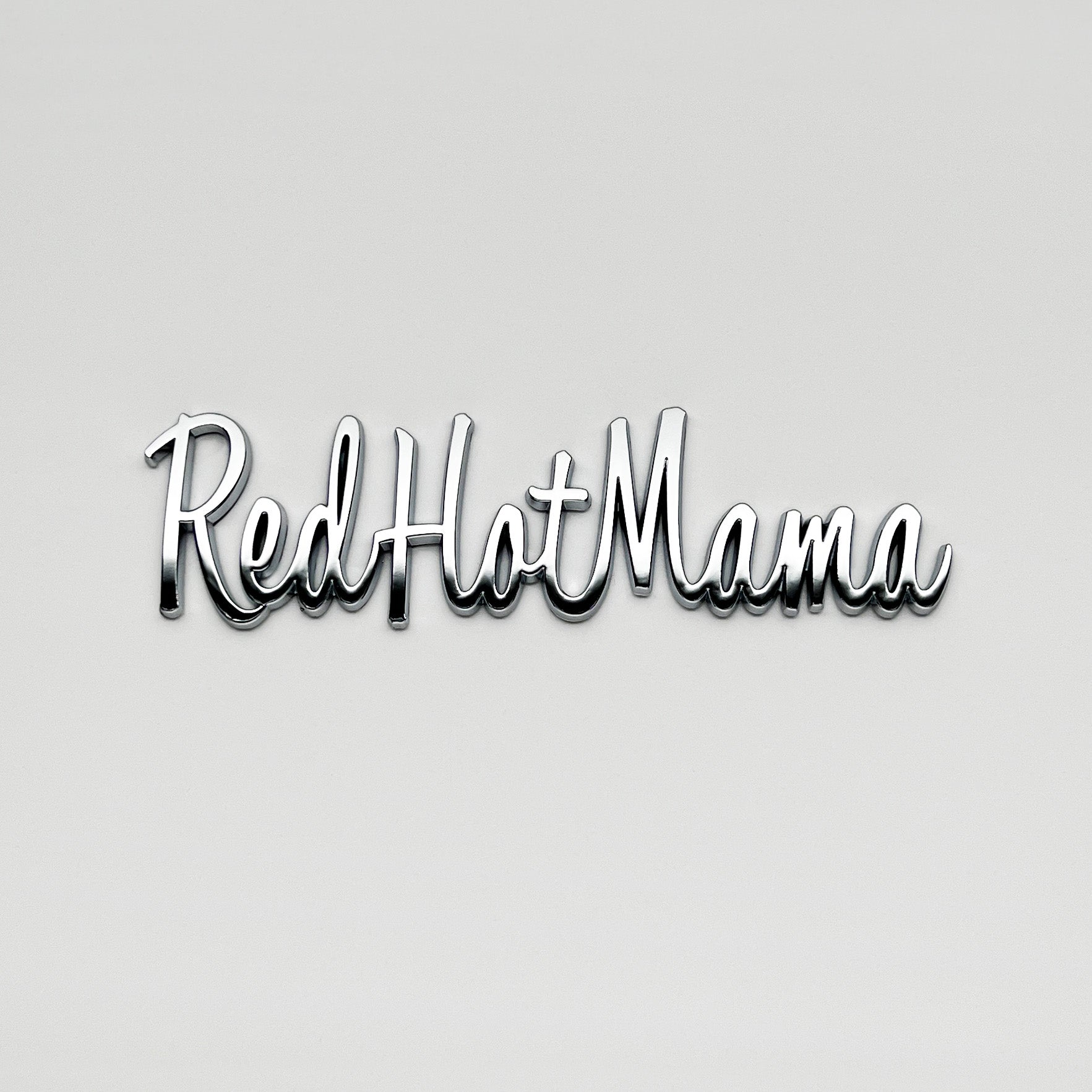 Hot Mama Red Handlettered Script Font Text Gifts for Mom White