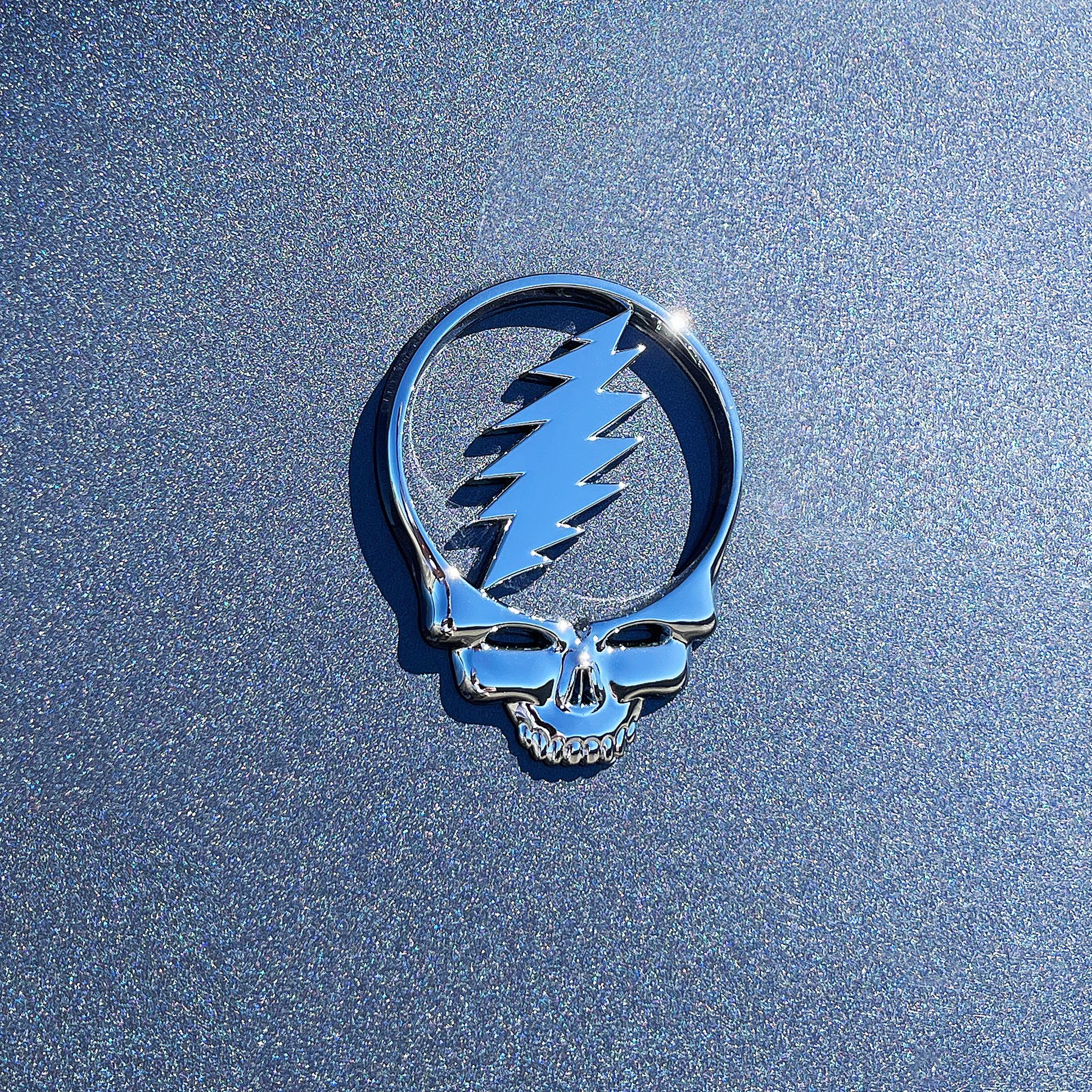 the STEAL YOUR FACE BADGE - Grateful Fred   - Vehicle Emblems & Hood Ornaments