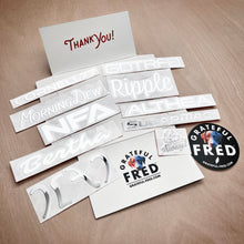 Load image into Gallery viewer, the SONGS OF OUR OWN METAL STICKER 9 PACK - Grateful Fred   - Decorative Stickers
