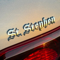 the ST STEPHEN BADGE - Grateful Fred   - Vehicle Emblems & Hood Ornaments