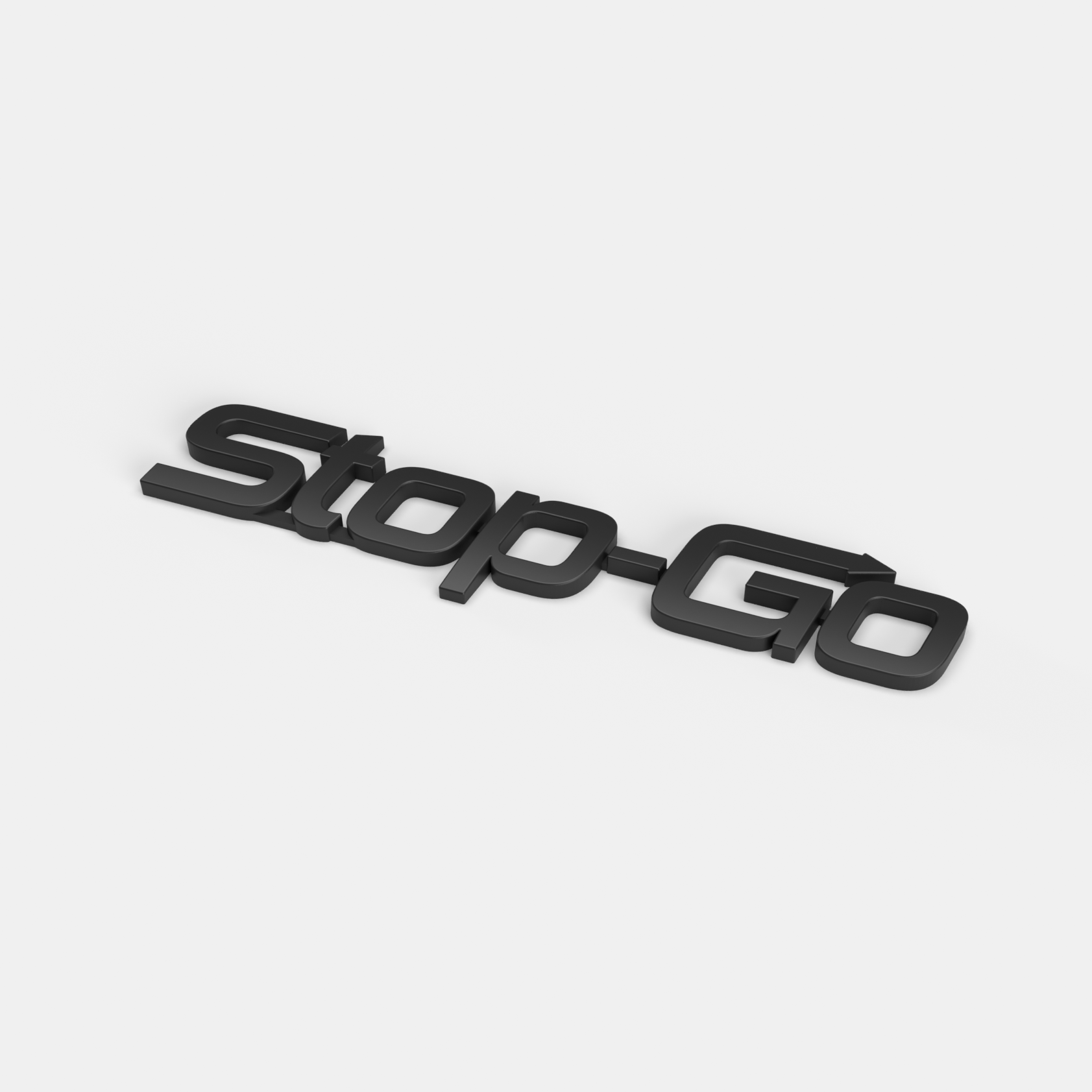 the STOP-GO BADGE - Grateful Fred   - Vehicle Emblems & Hood Ornaments