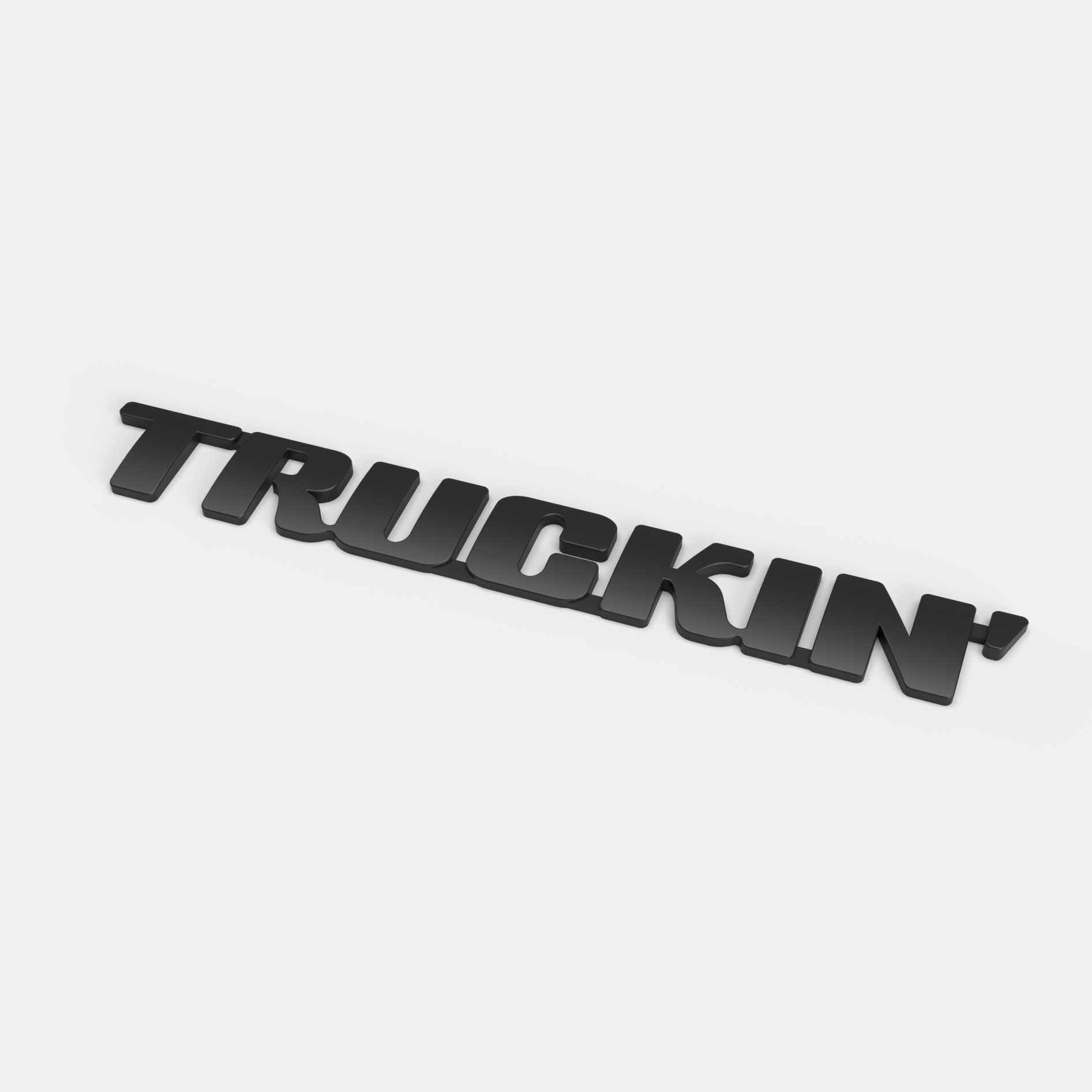 the TRUCKIN' BADGE - Grateful Fred   - Vehicle Emblems & Hood Ornaments