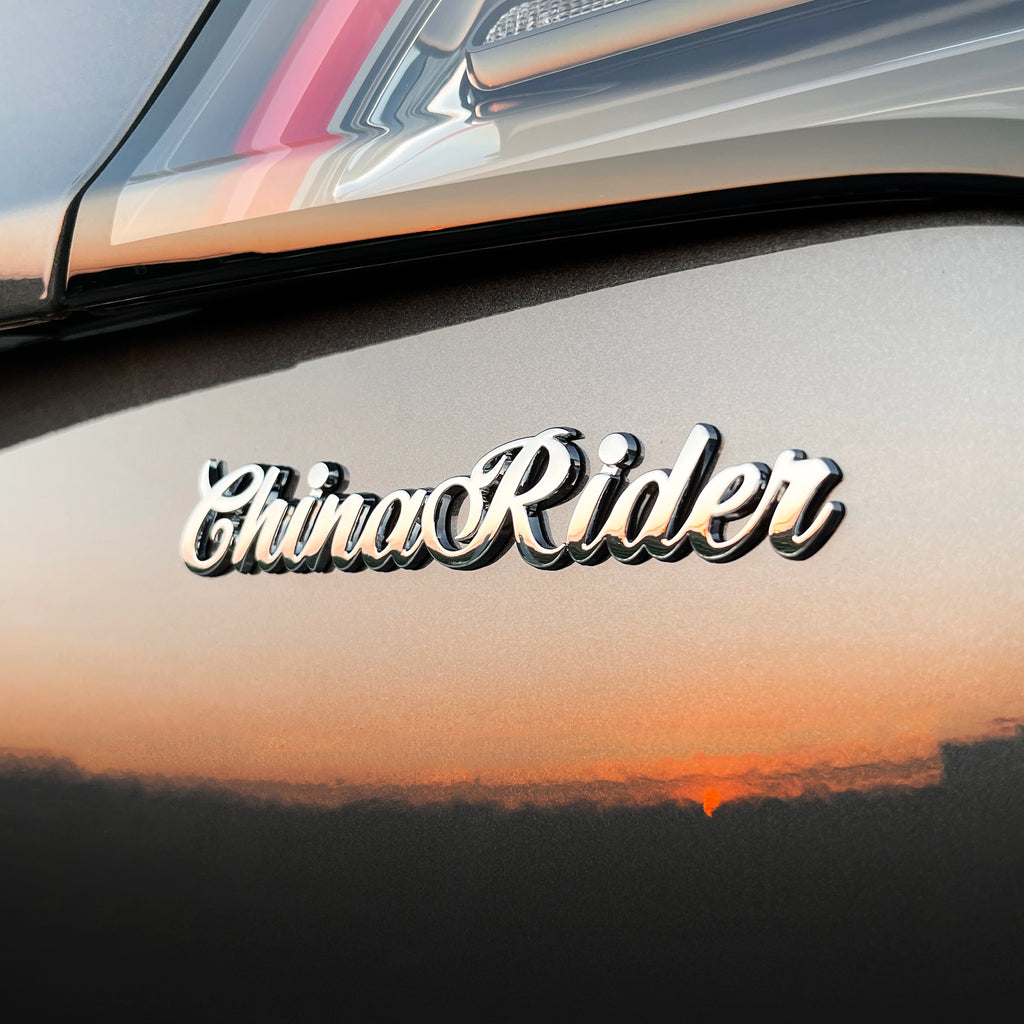the CHINA RIDER OEM Car Badge | Grateful Fred
